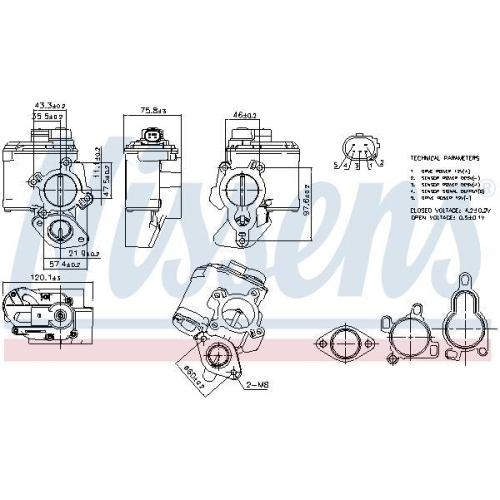 NISSENS AGR-Ventil ** FIRST FIT ** 98261