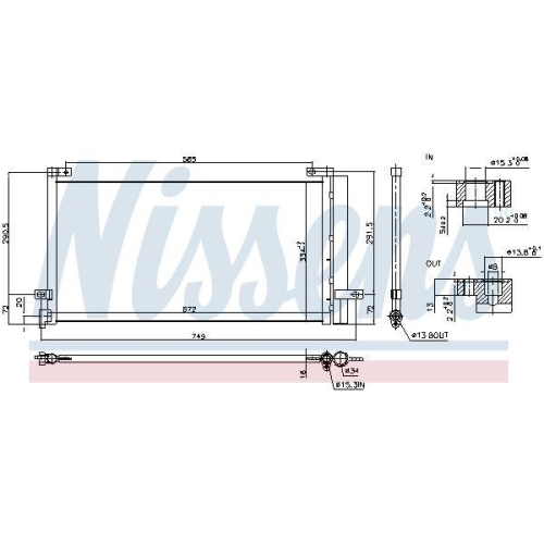 NISSENS Kondensator, Klimaanlage ** FIRST FIT ** 940803