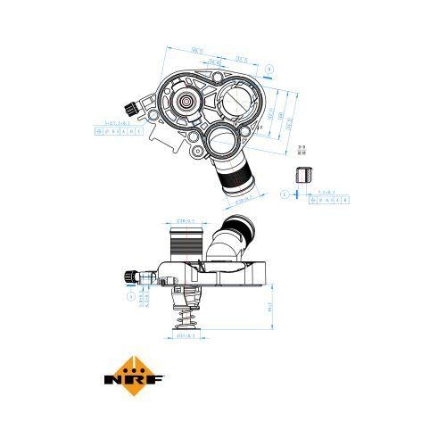 NRF Thermostat, Kühlmittel EASY FIT 725224