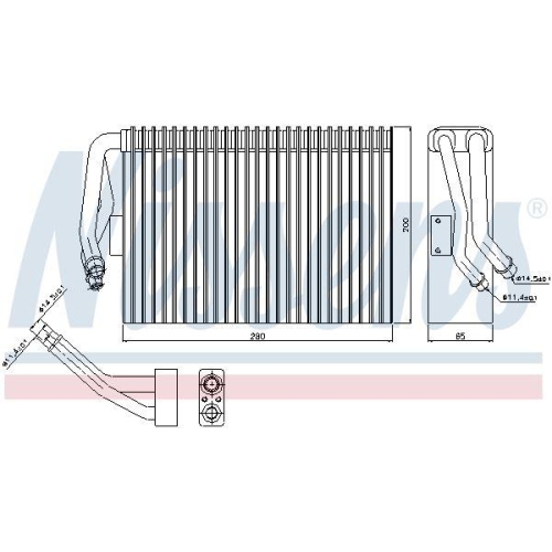 NISSENS Verdampfer, Klimaanlage 92295