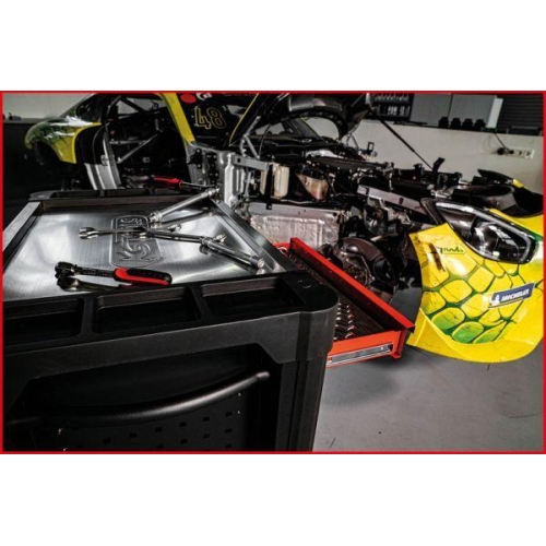 PERFORMANCEplus P25 SCHWARZ/ROT Werkstattwagen mit 8 Schubladen KS TOOLS 8733008
