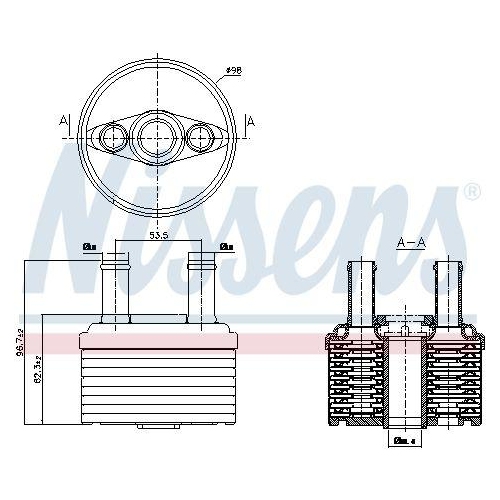 NISSENS Ölkühler, Automatikgetriebe ** FIRST FIT ** 90664