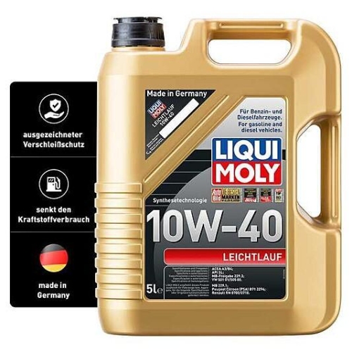 Motoröl LIQUI MOLY 1310+1317 Leichtlauf 10W-40 Motorenöl Motor Öl 6 Liter