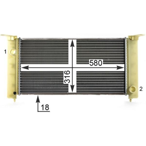 MAHLE K&uuml;hler, Motork&uuml;hlung BEHR *** PREMIUM LINE *** CR 1992 000P