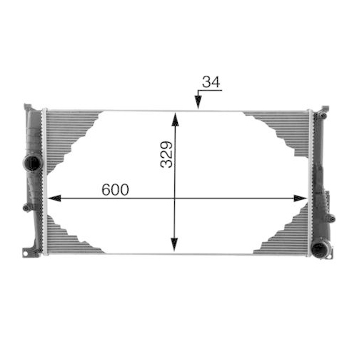 MAHLE Kühler, Motorkühlung BEHR *** PREMIUM LINE *** CR 1721 000P