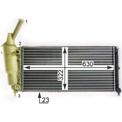 MAHLE K&uuml;hler, Motork&uuml;hlung BEHR *** PREMIUM LINE *** CR 2008 000P