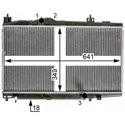 MAHLE Kühler, Motorkühlung BEHR *** PREMIUM LINE *** CR 2017 000P