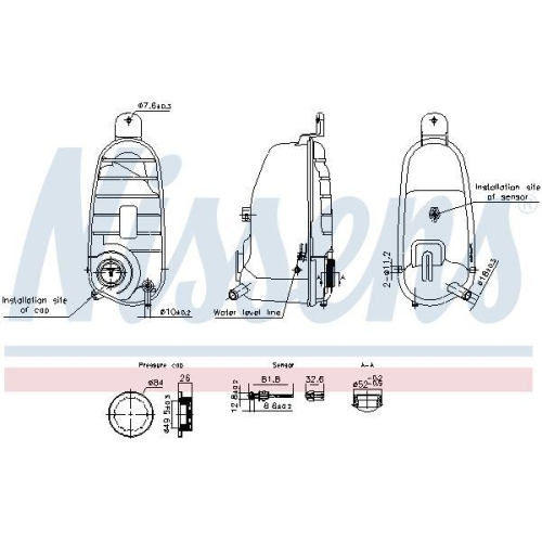 NISSENS Ausgleichsbeh&auml;lter, K&uuml;hlmittel ** FIRST FIT ** 996220