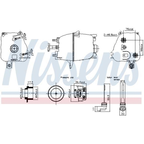 NISSENS Ausgleichsbeh&auml;lter, K&uuml;hlmittel ** FIRST FIT ** 996223