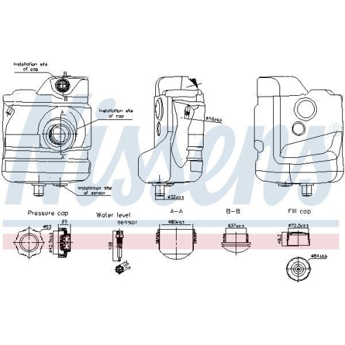 NISSENS Ausgleichsbeh&auml;lter, K&uuml;hlmittel ** FIRST FIT ** 996225