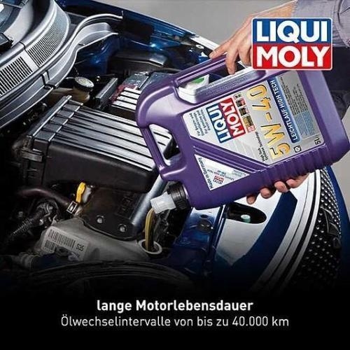 Liqui Moly Motoröl Leichtlauf High Tech, 5W-40, 15-Liter 3 Kanister - Art.Nr. 38