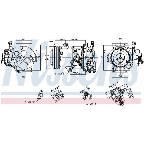 NISSENS Kompressor, Klimaanlage ** FIRST FIT ** 890809
