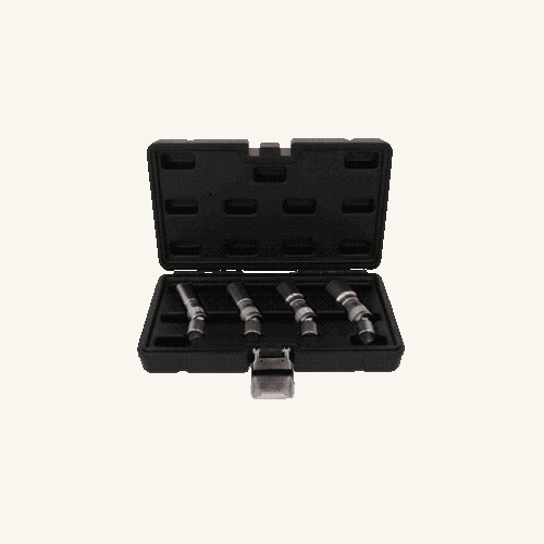 3/8 Zoll Z&uuml;ndkerzen-Stecknuss-Satz 4-tlg magnetisch mit Gelenk KS TOOLS 517.1145