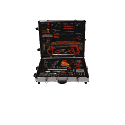 1/4 Zoll+1/2 Zoll Werkzeug-Satz, 127-tlg KS TOOLS 911.0735