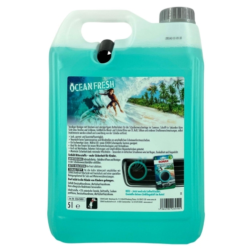 SONAX ScheibenReiniger gebrauchsfertig Ocean-Fresh, 5 Liter 02645000