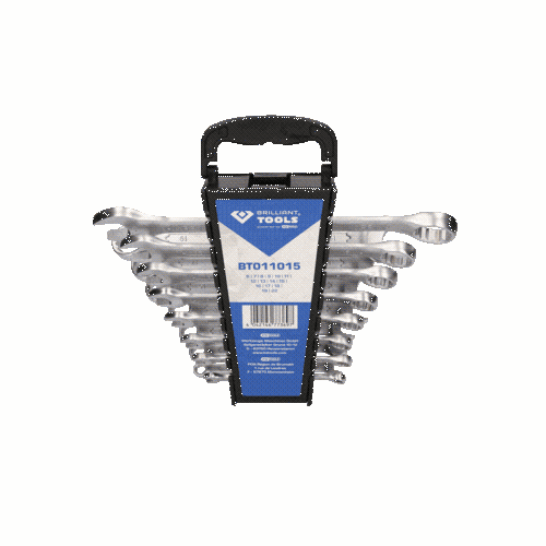 Ring-Maulschl&uuml;ssel-Satz, 15-tlg BRILLIANT TOOLS BT011015