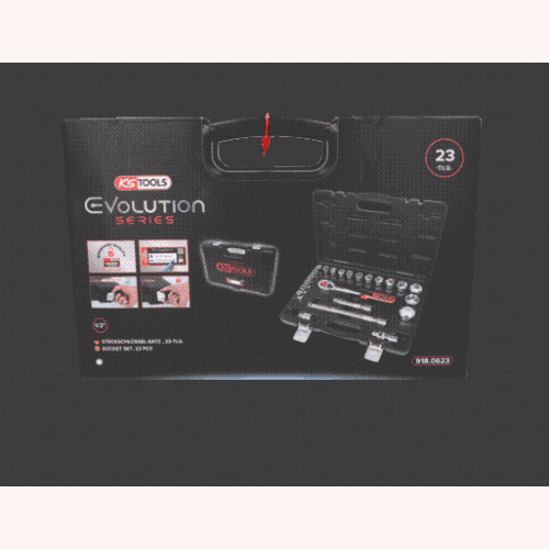 1/2 Zoll CHROMEplus Steckschl&uuml;ssel-Satz, 23-tlg KS TOOLS 918.0623