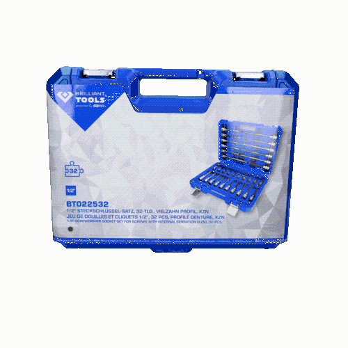 1/2 Zoll Bit-Stecknuss-Satz, 32-tlg, Torx-Profil BRILLIANT TOOLS BT022532