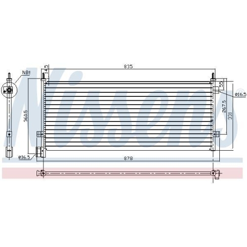 NISSENS Kondensator, Klimaanlage ** FIRST FIT ** 94582