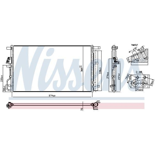NISSENS Kondensator, Klimaanlage ** FIRST FIT ** 940922