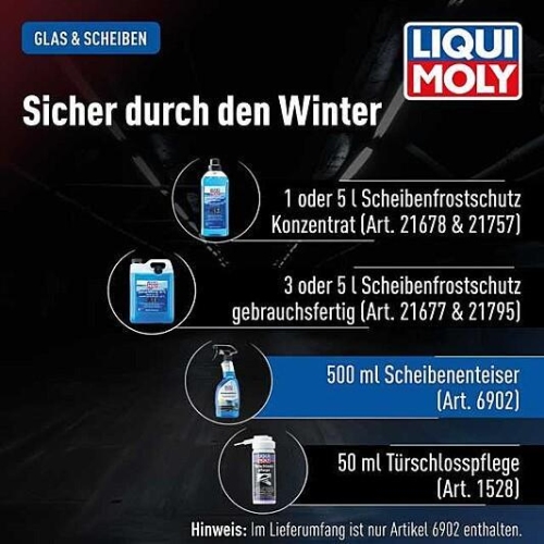 2x Scheibenenteiser LIQUI MOLY 6902 Enteisung Scheibe Winter Frost 500 ml