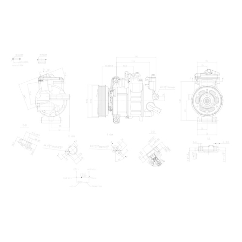 HELLA Kompressor, Klimaanlage >>> Easy2Fit <<< 8FK 366 201-181