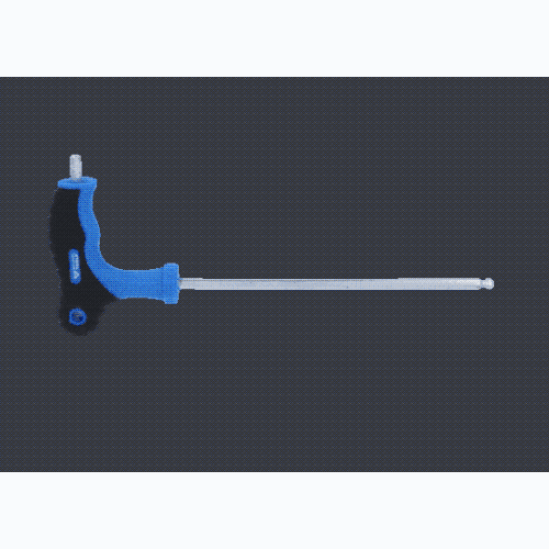 T-Griff-Kugelkopf-Innensechskant-Winkelstiftschl&uuml;ssel 5,0x150 mm BRILLIANT TOOLS