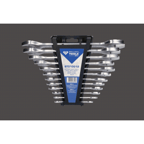 Doppel-Maulschl&uuml;ssel-Satz, 12-tlg BRILLIANT TOOLS BT010012