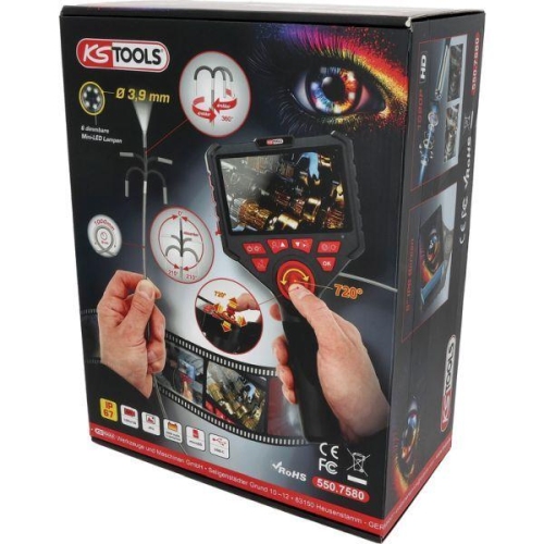 KS TOOLS Videoendoskop-Satz 550.7580