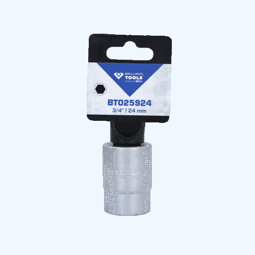 3/4 Zoll Sechskant-Stecknuss, 24 mm BRILLIANT TOOLS BT025924