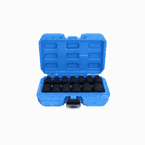 1/2 Zoll Kraft-Stecknuss-Satz, Sechskant, 13-tlg, kurz BRILLIANT TOOLS BT022620