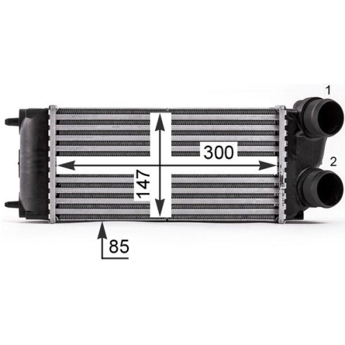 MAHLE Ladeluftk&uuml;hler BEHR *** PREMIUM LINE *** CI 16 000P