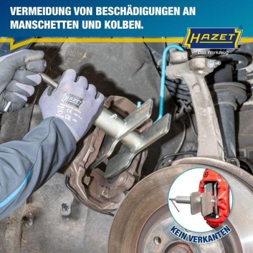 HAZET Bremskolben R&uuml;cksetzwerkzeug f. 1-Kolben und Mehrkolben Bremss&auml;ttel 4971-4