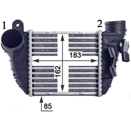 MAHLE Ladeluftkühler BEHR *** PREMIUM LINE *** CI 308 000P