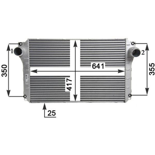 MAHLE Ladeluftk&uuml;hler BEHR *** PREMIUM LINE *** CI 463 000P