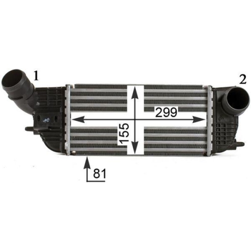 MAHLE Ladeluftk&uuml;hler BEHR *** PREMIUM LINE *** CI 466 000P