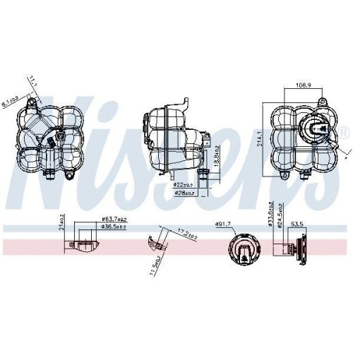 NISSENS Ausgleichsbeh&auml;lter, K&uuml;hlmittel ** FIRST FIT ** 996472