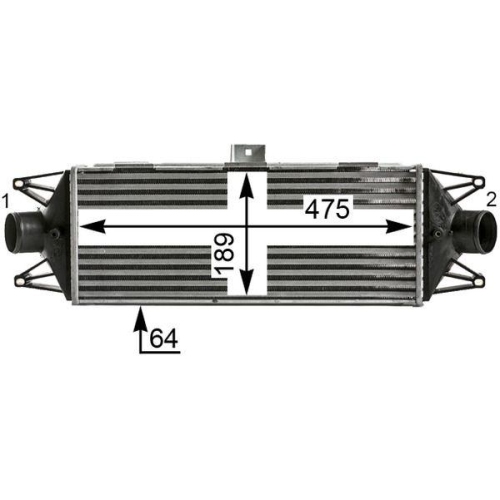 MAHLE Ladeluftk&uuml;hler BEHR *** PREMIUM LINE *** CI 439 000P