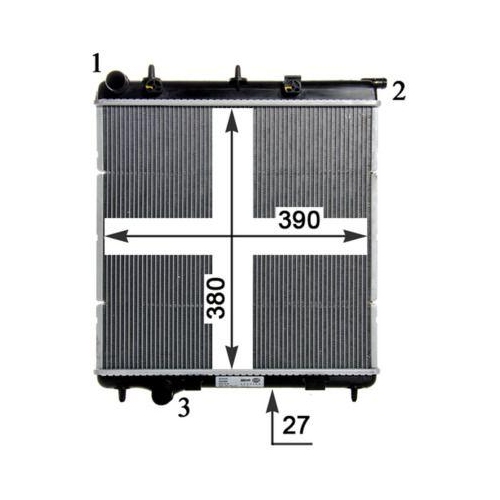 MAHLE K&uuml;hler, Motork&uuml;hlung BEHR *** PREMIUM LINE *** CR 1113 000P