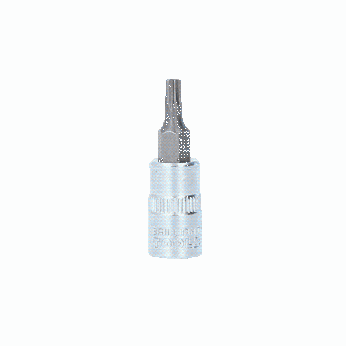 1/4 Zoll Torx-Bit-Stecknuss, mit Stirnlochbohrung, TB15 BRILLIANT TOOLS BT020982