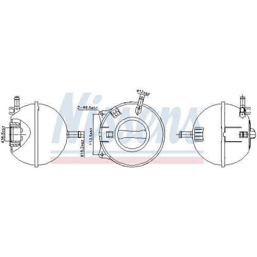 NISSENS Ausgleichsbehälter, Kühlmittel ** FIRST FIT ** 996200