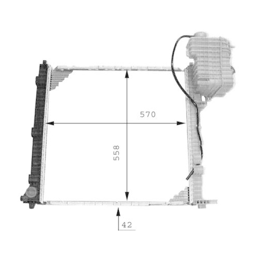 MAHLE Kühler, Motorkühlung BEHR *** PREMIUM LINE *** CR 384 000P