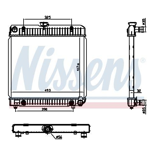 NISSENS Kühler, Motorkühlung 62740