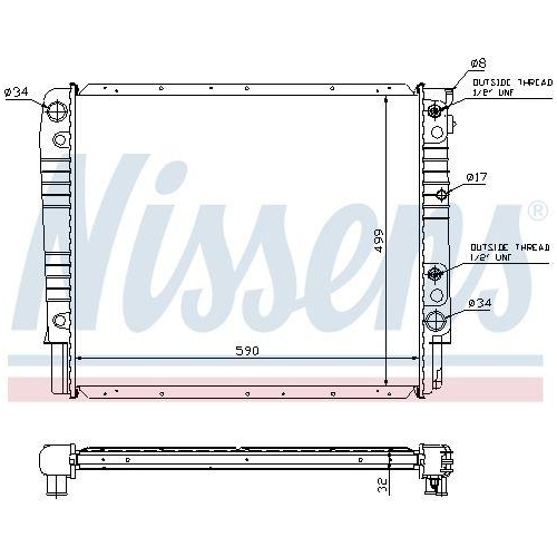 NISSENS K&uuml;hler, Motork&uuml;hlung 65542A