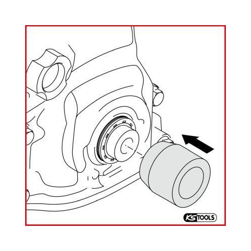 Kettenrad-Montage-Werkzeug-Satz f&uuml;r VAG, 7-tlg KS TOOLS 400.0910