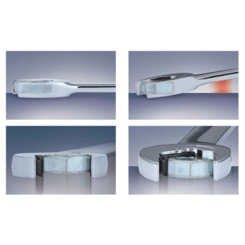 DUO GEARplus Ringmaulschl&uuml;ssel,Maul-Ratschenfunktion 15mm, umschaltbar KS TOOLS