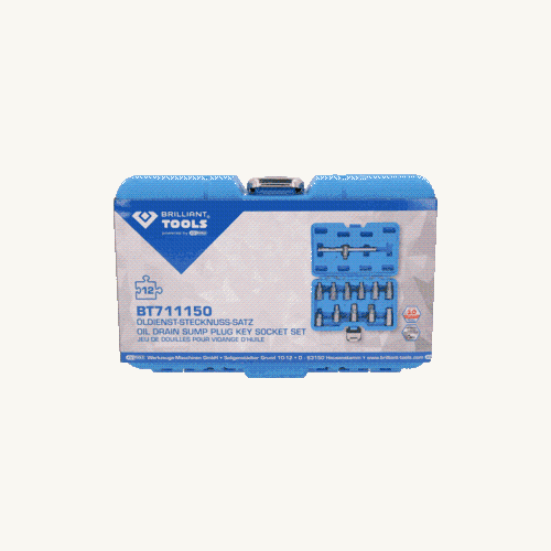 &Ouml;ldienst-Stecknuss-Satz, 12-tlg BRILLIANT TOOLS BT711150