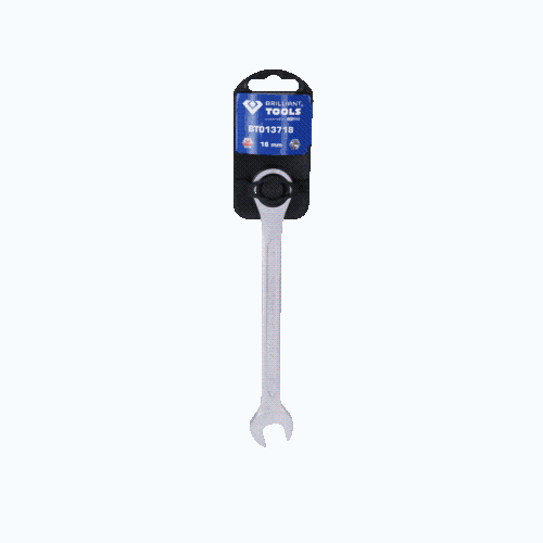 Ratschenringschl&uuml;ssel, 18 mm BRILLIANT TOOLS BT013718