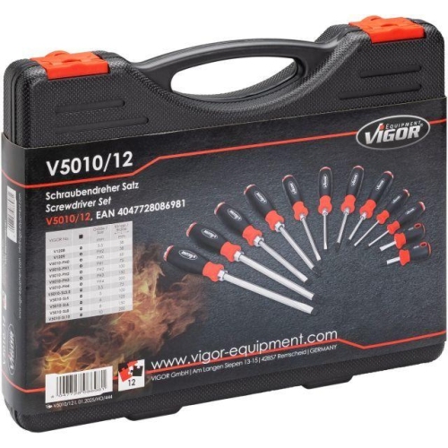 VIGOR Schraubendrehersatz V5010/12