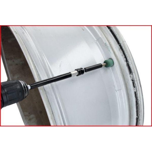 Ventilsitz-Reinigungswerkzeug-Satz f&uuml;r Alufelgen, 7-tlg